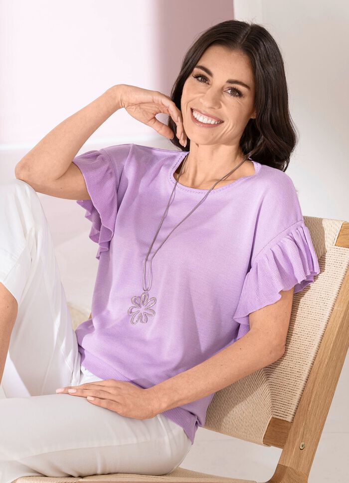 Pullover in weich flie&szlig;ender Qualit&auml;t 