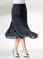 Rock mit Sonnenplissee-Falten MARINE