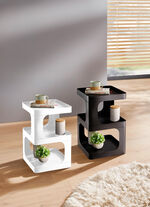 Moderner Beistelltisch aus Metall SCHWARZ