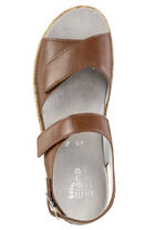 ELENA EDEN Sandale aus Nappaleder COGNAC