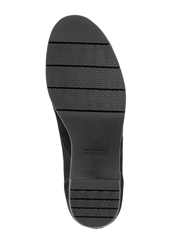 Waldläufer, bequemer Damen-Trotteur, Weite H, mit herausnehmbarem Fußbett SCHWARZ