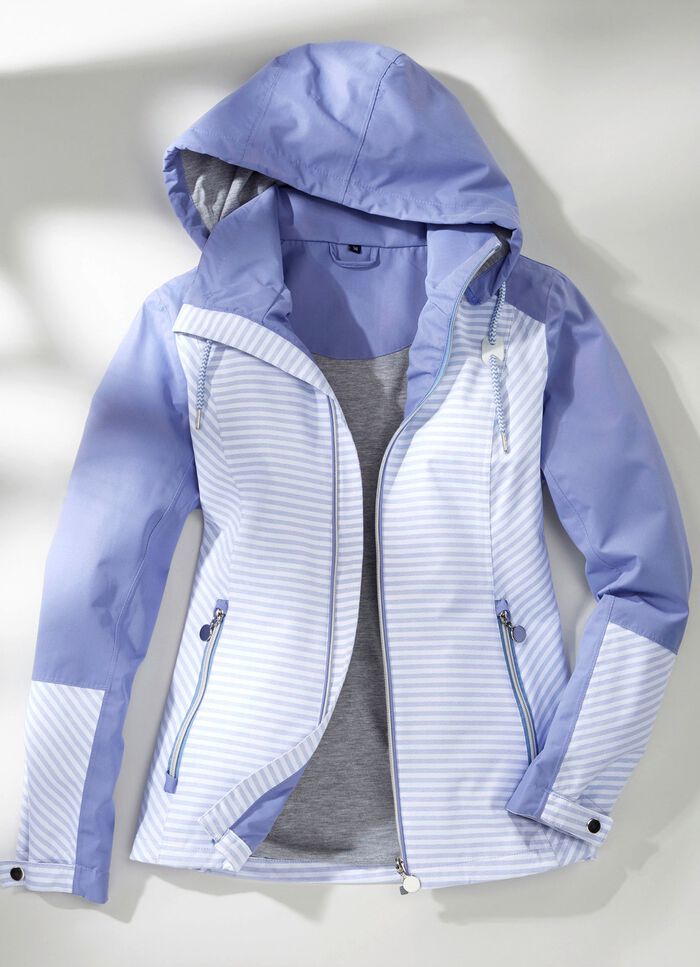 Funktionsjacke mit abnehmbarer Kapuze 