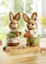 Hasenpaar aus Pl&uuml;sch, 2er-Set 