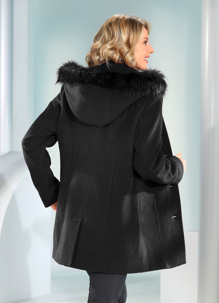 Jacke mit abnehmbarer Kapuze 