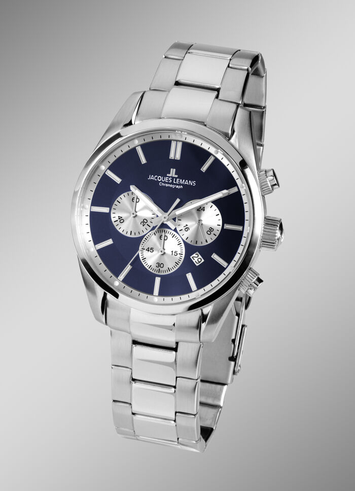 Sportliche Herrenuhr aus massiv Edelstah 