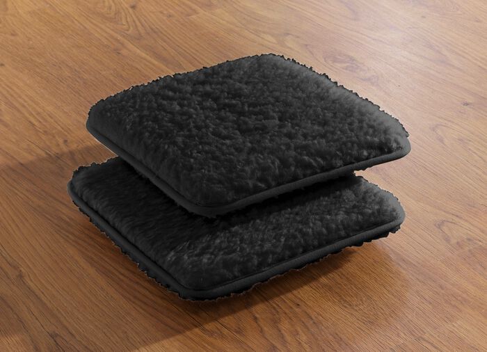 Licardo-Stuhlkissen, 2er-Set, aus reiner Schurwolle 