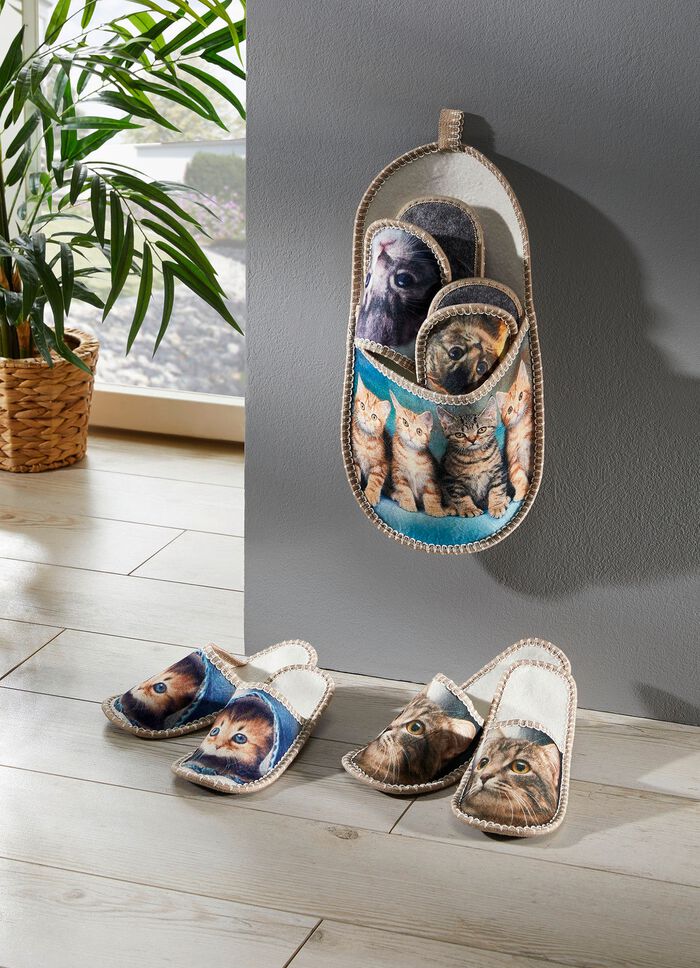 Pantoffelaufbewahrung K&auml;tzchen 