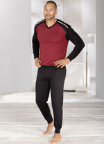 Zweierpack Schlafanzüge mit V-Ausschnitt und Bündchenabschlüssen  