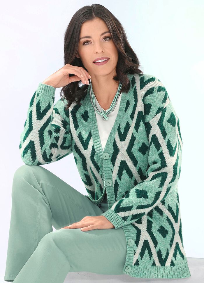 Strickjacke in sehr flauschiger Qualität 