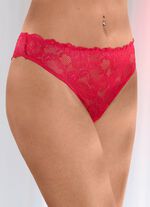 Dreierpack String-Tangas aus elastischer Spitze 