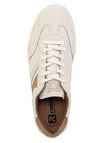 Rieker Sneaker aus weichem Nappaleder WEISS-CAMEL