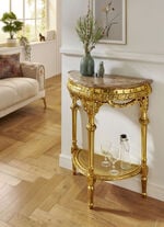 Konsole mit Marmor-Konglomeratplatte 