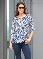 Tunika mit farbbrillantem Druck 