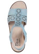 ELENA EDEN, sommerliche Damen-Sandalen, Weite G, mit herausnehmbarem Fu&szlig;bett JEANS