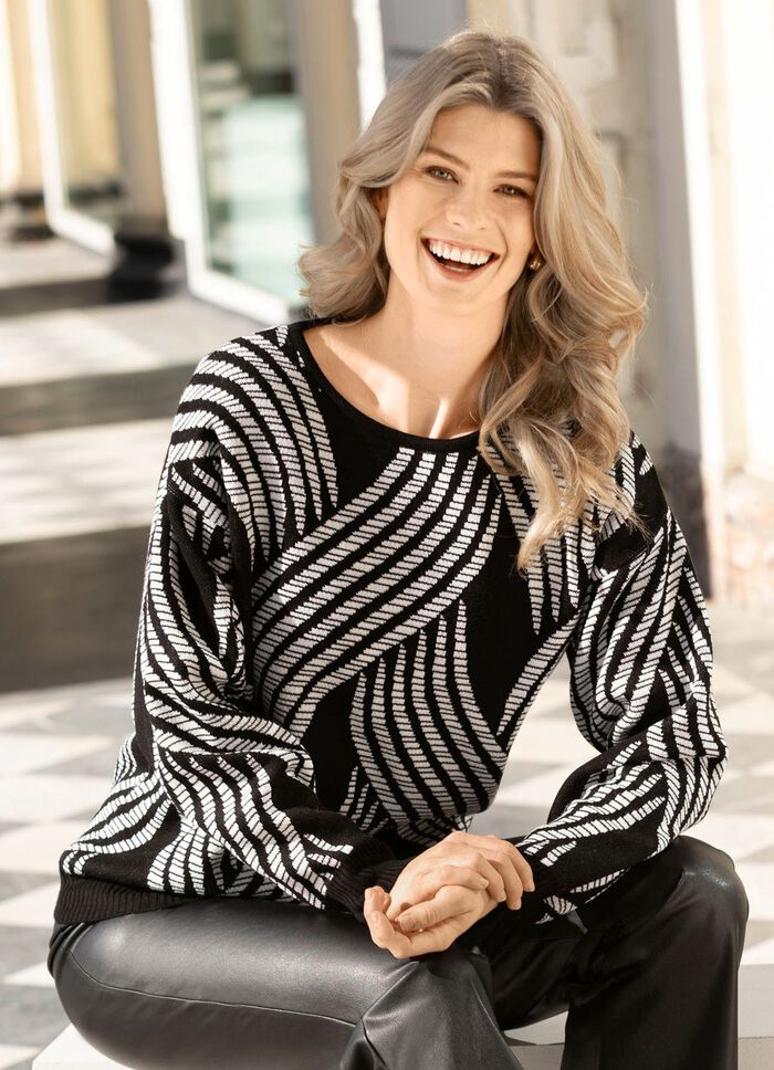 Pullover in Jacquard-Dessin 