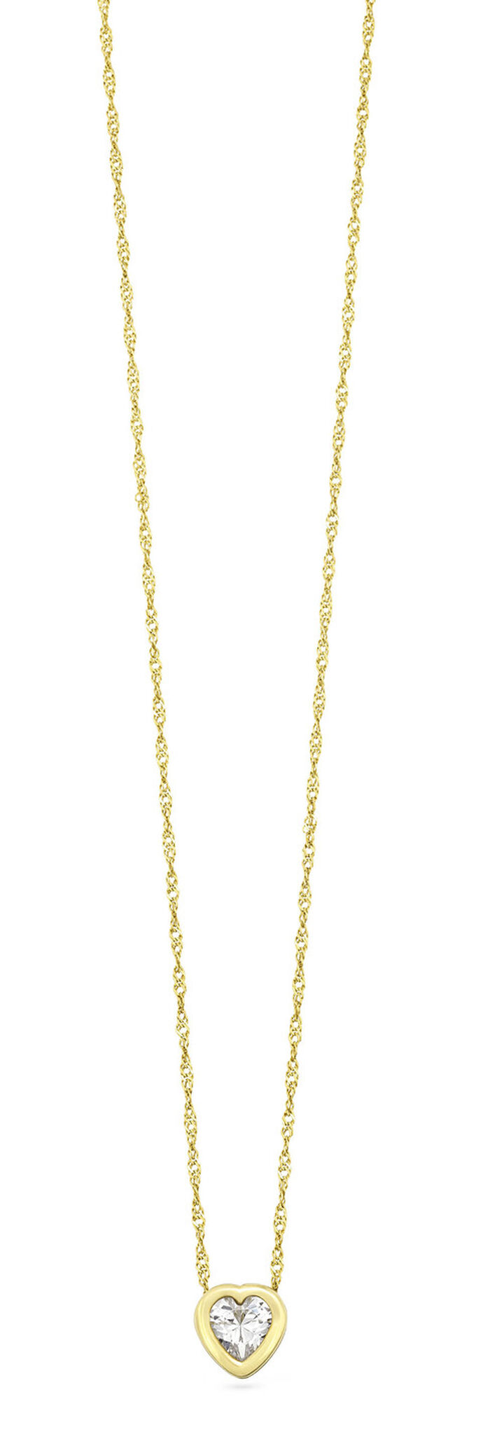 Herz-Anh&auml;nger mit Zirkonia 