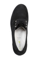 Waldläufer, bequemer Damen-Trotteur, Weite H, mit herausnehmbarem Fußbett SCHWARZ