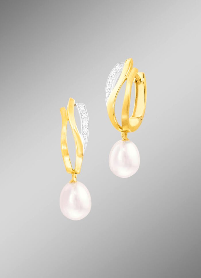 Creolen mit S&uuml;&szlig;wasser-Zuchtperle 