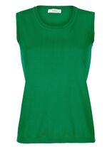 Stricktop aus reiner Baumwolle GRÜN