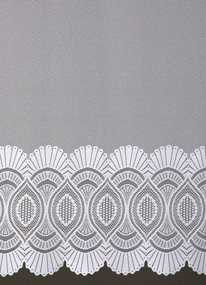 Blumenfenster-Store mit Universalschienenband 