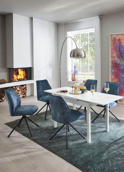 Esstisch mit Ansteckplatten 