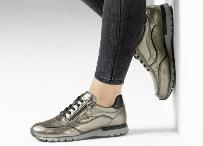 Caprice Schnürschuh mit praktischem Seitenreißverschluss BRONZE