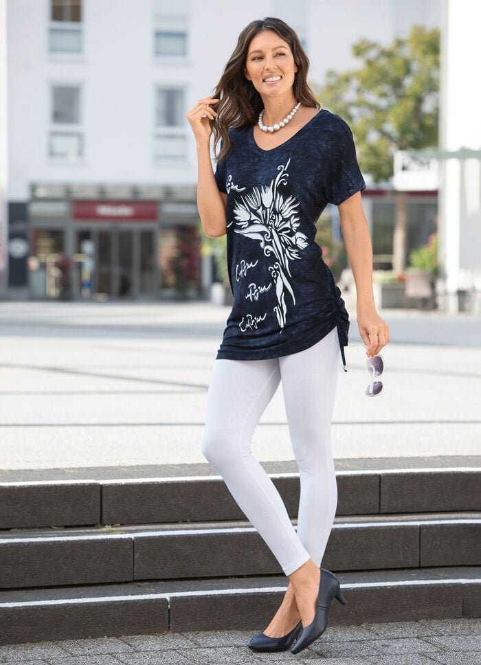 Longshirt in Batik-Optik in 2 Farben MARINE BATIK