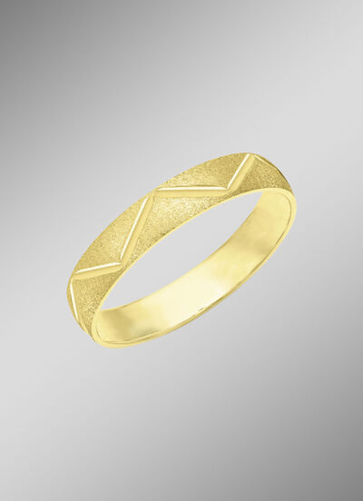 Eleganter Partnerring in vergoldetem Silber 925/- fein 