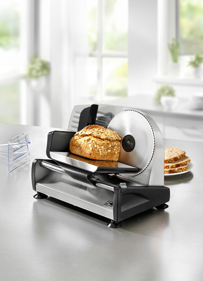 Metall-Allesschneider mit Funktionsschalter für Dauerbetrieb 