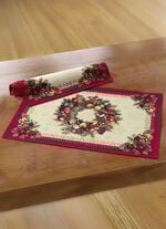 Weihnachtliche Tisch- und Raumdekoration in Gobelin-Qualität 