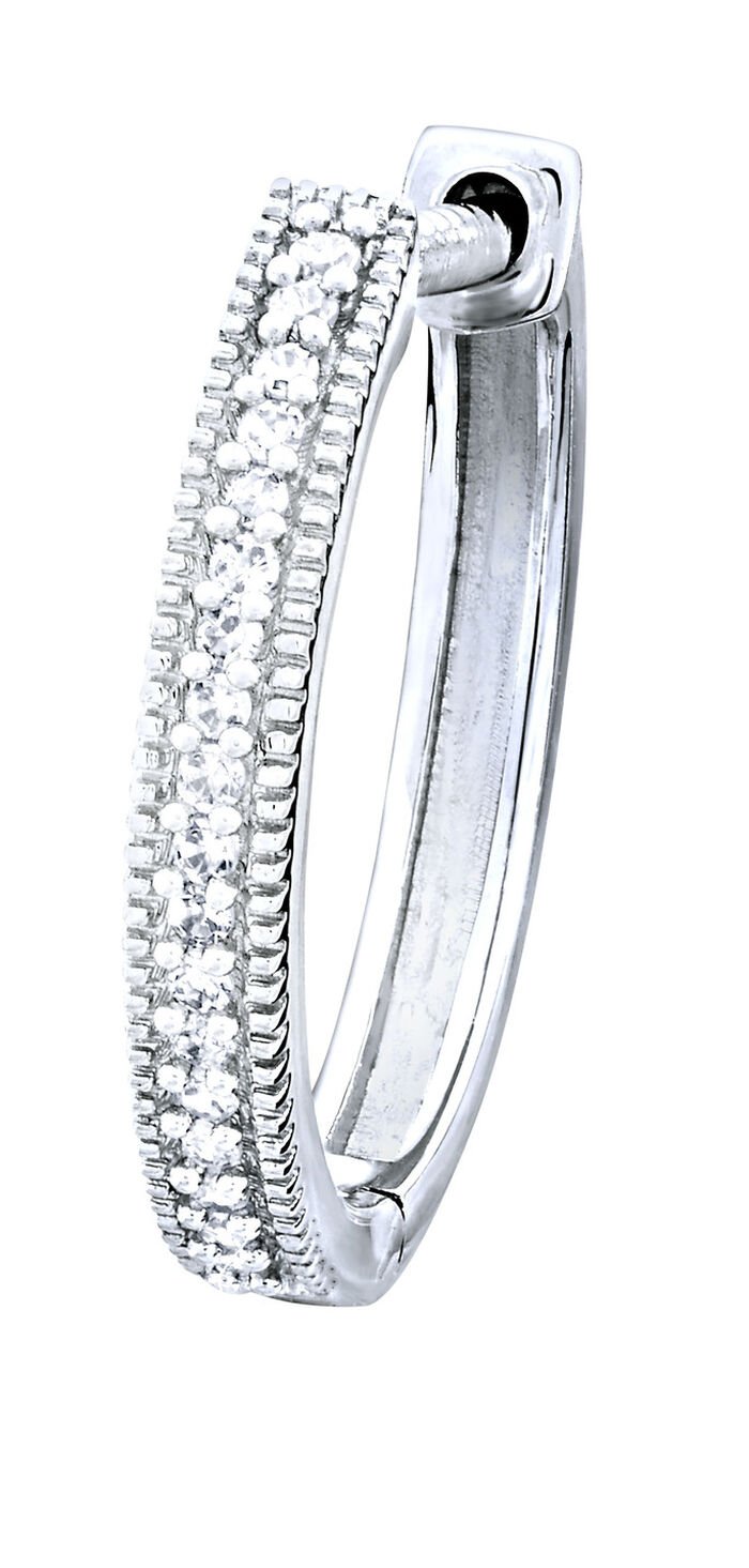 Creolen mit Diamanten 