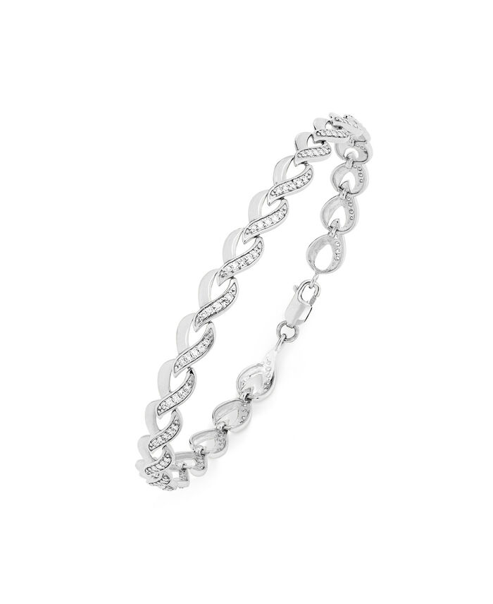 Hochwertiges Armband in Wei&szlig;gold 