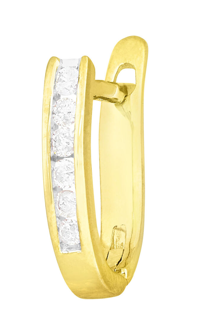 Klassische Creolen mit Brillanten 