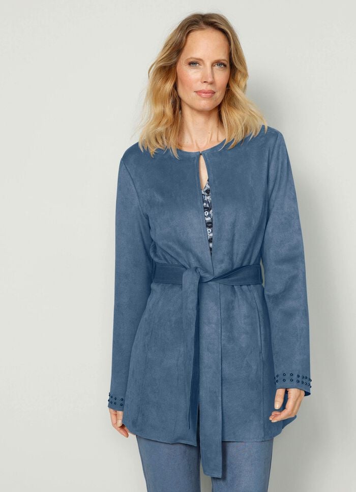 Blazer mit Nietenzier an den &Auml;rmelabschl&uuml;ssen 