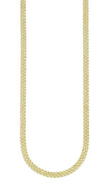 Hochwertige, 3-reihige Kordelkette mit Federring 