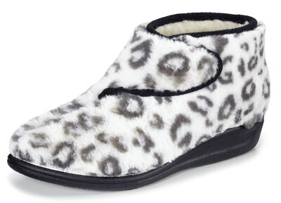 Klett-Stiefelette aus kuscheligem Plüsch 