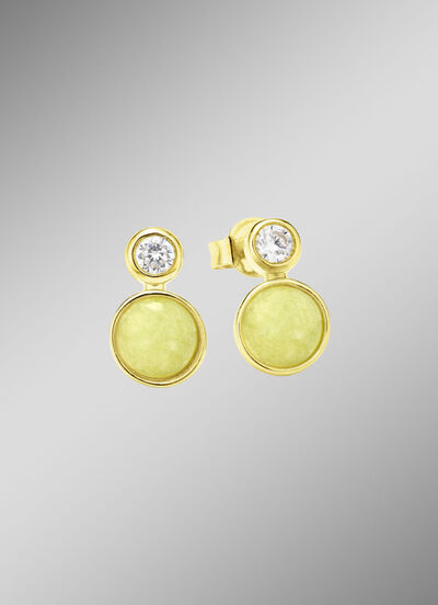 Grüne Eleganz: Ohrstecker mit echt Aventurin 