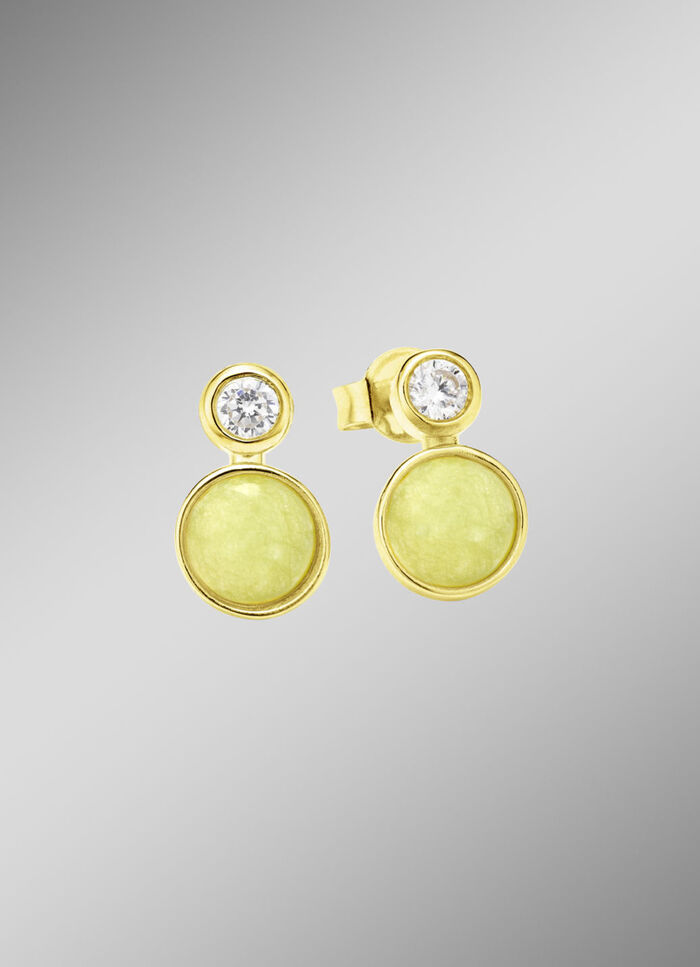 Grüne Eleganz: Ohrstecker mit echt Aventurin 