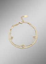 Lebensbaum-Armband aus Edelstahl mit Kristallen 