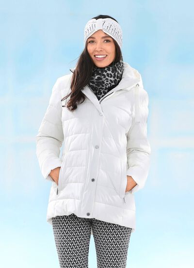 Funktionsjacke mit abnehmbarer Kapuze 