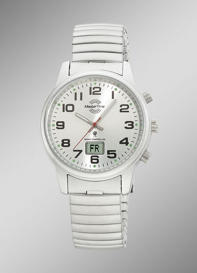 Master Time Funk-Damenuhr mit Edelstahlzugband 