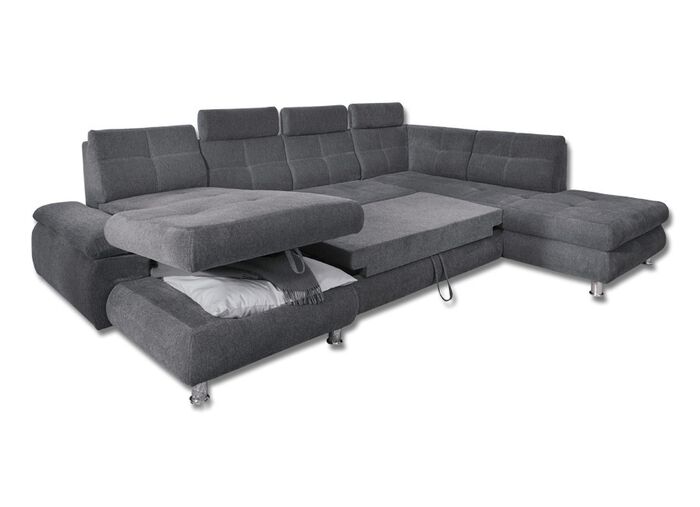 Formsch&ouml;ne Wohnlandschaft mit Funktion ANTHRAZIT