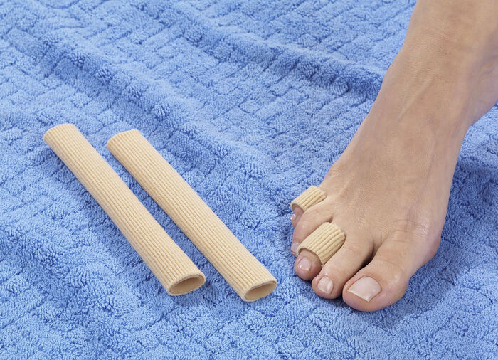 Zehenschutz, 2 Stück, mit Silikon-Innenseite 