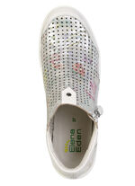 ELENA EDEN, sommerliche Damen-Boots, Weite H, mit herausnehmbarem Fußbett ECRU-BUNT