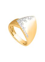 Moderner Damenring mit 23 Brillanten 