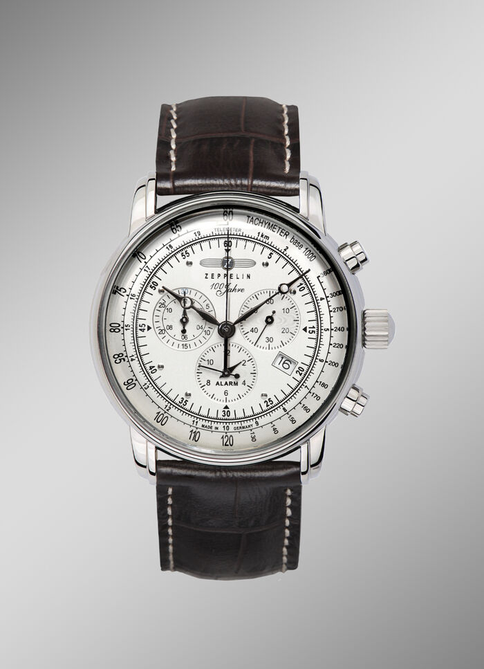 Chronograph mit Lederband 