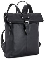 Laurina, Rucksack, Damen, mit zwei verstellbaren Umh&auml;ngeriemen SCHWARZ