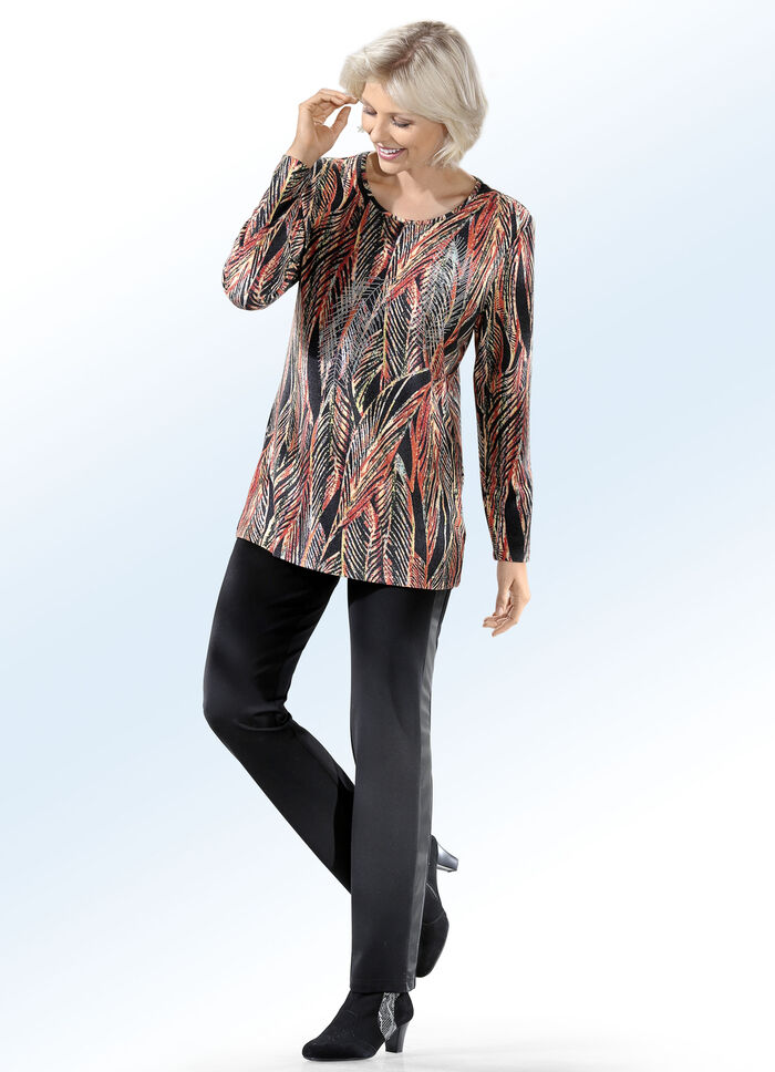 Hose mit Galon-Streifen SCHWARZ