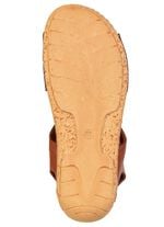 Gemini, sommerliche Damen-Sandalen, Weite G, aus Leder COGNAC