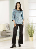 Shirt mit silberfarbenen Zierplättchen 